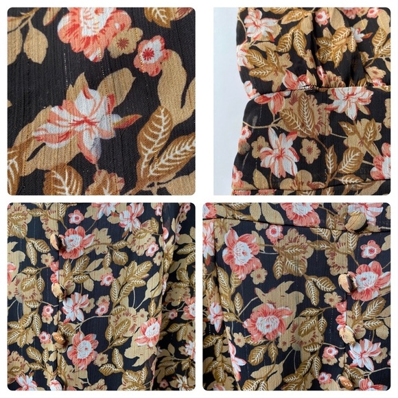 Nasty GAL Floral Chiffon Print V Neck Mini Party Evening Tea Dress Sz US8 Cute - Picture 15 of 16